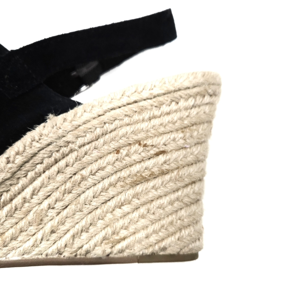 TOMS Monica Wedge Heel in Black Suede - Picture 6 of 7